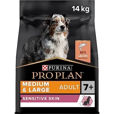 Bild av Medium &amp; Large Adult 7+ Sensitive Skin Salmon hundfoder 14 kg