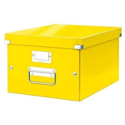Bild av Leitz WOW Click and Store Förvaringsbox, A4, gul, 60440016