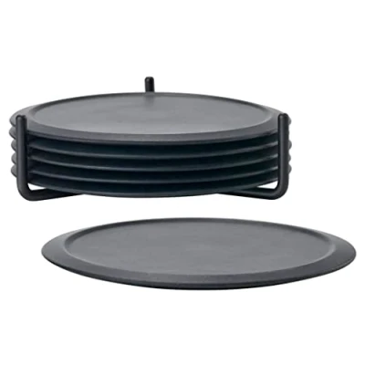 Bild av Zone Denmark Coasters with Holder Black 6 pieces