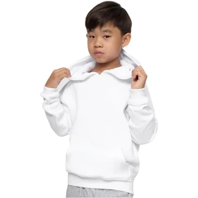 Bild av Urban Classics pojkar Blank huvtröja, vit, 122/128