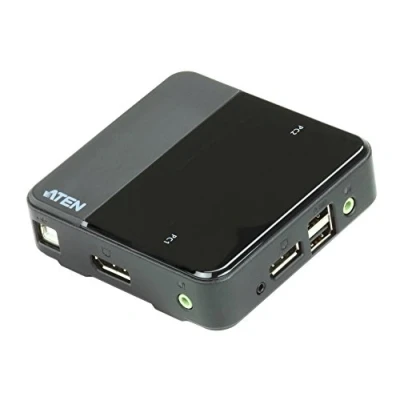 Bild av ATEN CS782DP KVM omkopplare 2 port, Svart