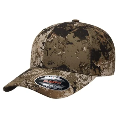 Bild av Flexfit Veil Camo Cap, herrmössa, finns i många olika färger, storlekar S/M till L/XL, Vädeland, L XL