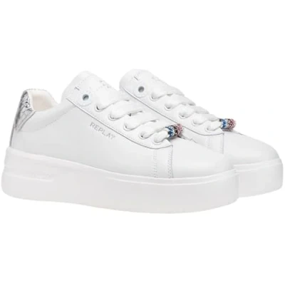 Bild av Replay University FUN Sneakers, Storlek: 35, White Skinn och skinnimitation