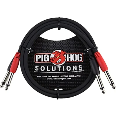 Bild av Grissvin PD 21403 dubbel 1/4 tum mono (hane) kabel, 3 fot