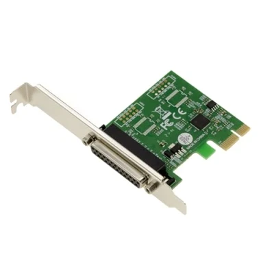 Bild av KALEA INFORMATIQUE IEEE1284 LPT parallellt PCI Express PCIe kontrollkort med ASIX chipset. Stöd SPP ECP, lågprofil, vinkelfästen låg profil