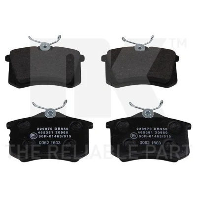 Bild av NK 229970 Jeu de plaquettes frein contact signal d&#039;usure exclu sans accessoires AUDI: A4 B7 Avant, Berline, A6 C5 Avant