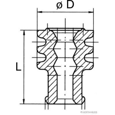 Bild av HERTH+BUSS ELPARTS 50282022 Bouchon d&#039;étanchéité / de protection