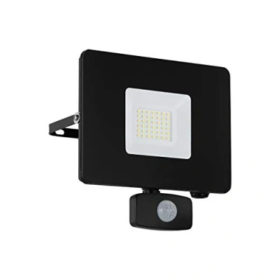 Bild av EGLO Utomhus LED spot Faedo 3 med sensor, svart, 30 W