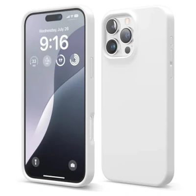 Bild av elago Kompatibel med iPhone 16 Pro Max fodral, premium flytande silikonfodral, heltäckande skydd, stötsäkert och smalt telefonfodral, reptåligt mjukt mikrofiberfoder, 6.9