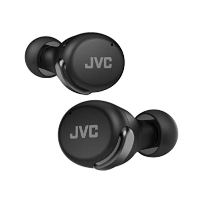 Bild av JVC HA Z330T B kompakta äkta trådlösa hörlurar, akt. Brusreducering, låg vikt, snygg design, BT 5.2, vattentät (IPX4), 21 timmars speltid, latens läge för spel, (svart)