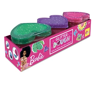 Bild av Lisciani Game Barbie Glitter Dough Multipack 3 burkar, 88836