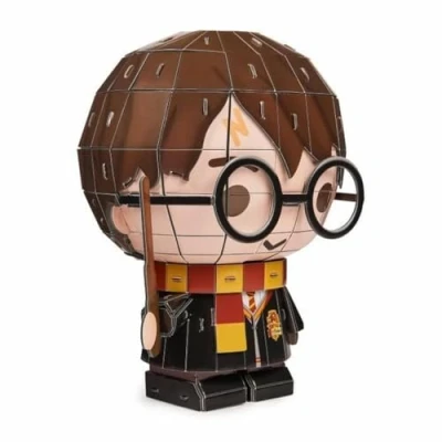 Bild av 4D Build Harry Potter 3D pussel av den populära filmhjälten gjord högkvalitativ kartong, 87 delar, för fans magiska äventyrsserien från 12 år