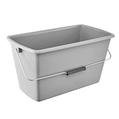 Bild av keeeper Bent rengöringshink, 13 liter, rektangulär, polypropylen, 42 x 22 22,5 cm, nordisk grå