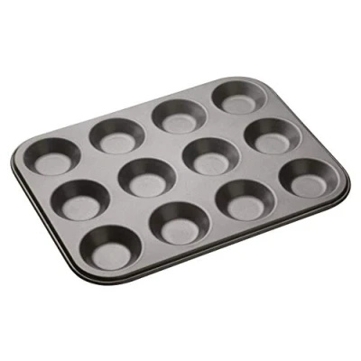 Bild av MasterClass 12 hål hackspaj bakplåt med PFOA non stick robust 1 mm kolstål, 32 x 24 cm sylt tårta tenn