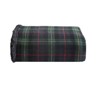 Bild av Eddie Bauer prydnadsfilt, supermjuk vändbar bomullsflanell sherpa sängkläder, idealiska jul och vita elefantgåvor, mysig pläd heminredning (tartan, kast)