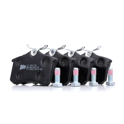 Bild av VALEO 598463 Jeu de plaquettes frein Essieu arrière contact signal d&#039;usure exclu avec kit vis fixation, sans tôle anti bruit