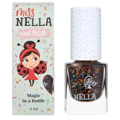 Bild av Miss Nella SECRET DIERY Speciellt plommon färg glitternagellack för barn, vattenbaserat och luktfritt som enkelt går att skala bort.