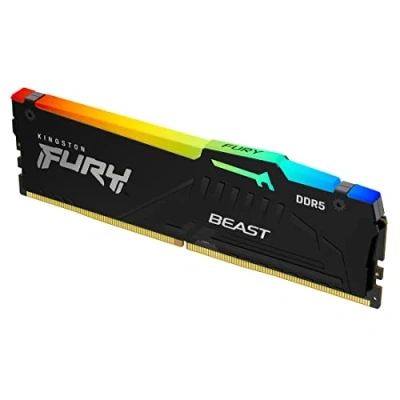 Bild av Kingston FURY Beast Black RGB 16GB 5600MT/s DDR5 CL36 DIMM Desktop Gaming Single Module KF556C36BBEA 16