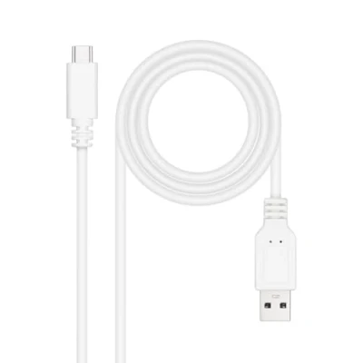 Bild av NANOCABLE 0,5 m USB 2.0 3A kabel, typ C/M A/M, vit, 10.01.2100 W