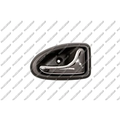 Bild av PRASCO RN0268401 Dörrhandtag inre, till höger fram krom/svart RENAULT: CLIO 2, Scénic 1, MEGANE 1