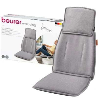 Bild av Beurer MG 330 Shiatsu massagesitsöverdrag, 3 massageområden och 2 intensiteter, djupverkande massage för nacke, övre nedre rygg, handsimulerande i nacken