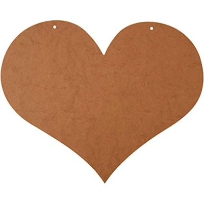 Bild av MDF hjärtan, 50 x 40 0,5 cm, MDF, 1 st