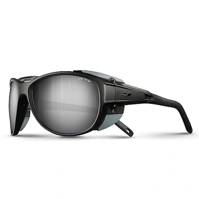 Bild av Julbo Explorer 2.0 solglasögon, svart matt/grå ram, Spectron 4 brun lins med silverspegel