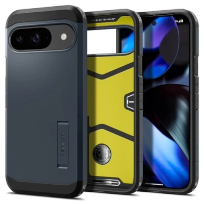 Bild av Spigen Tough Armor Case för Google Pixel 9 och Pro [Made for Google] Skal Fodral Metal Slate