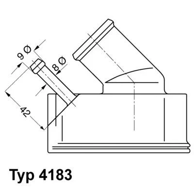 Bild av WAHLER 4183.92D Thermostat d&#039;eau 92 avec joint d&#039;étanchéite OPEL: Zafira A, B, Astra H 3/5 portes, VAUXHALL: Mk4 CC