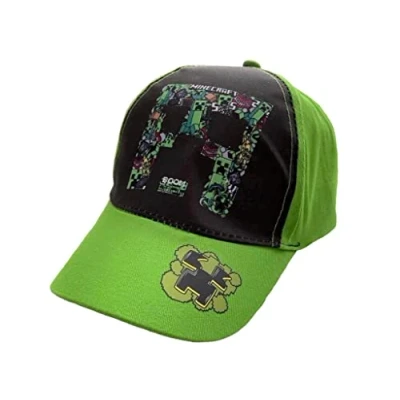 Bild av Minecraft keps Basecap (as3, Numeric, Numeric_56, grön), flerfärgad