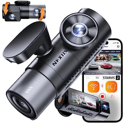 Bild av VANTRUE N5 4 kanals 2,7K bilkamera med WiFi, STARVIS 2 IMX675 mörkerseende, 1944P+1080P+1080P+1080P, HDR + WDR fram bak, röststyrning, GPS, 24 timmars Parkeringsläge, max. 512G