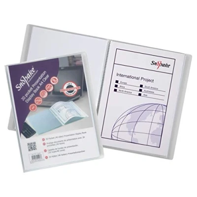 Bild av Snopake A4 presentationsdisplaybok 20 fickor klar [förpackning med 1] Ref: 11951