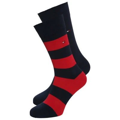 Bild av Tommy Hilfiger MEN Rugby SOCK 2 PACK Strumpor, Storlek: 39 42, original