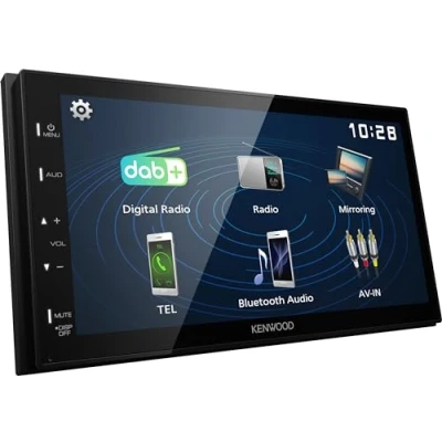 Bild av Kenwood Electronics DMX129DAB, Svart, 2 DIN, 64 W, 45 99 dB, 24 timmar