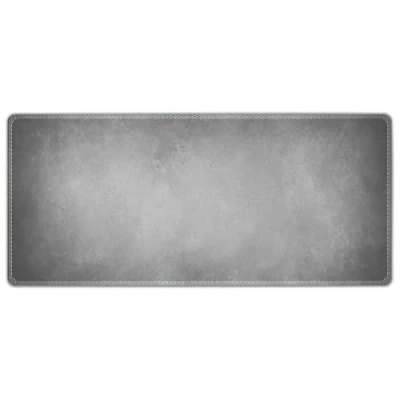 Bild av Silent Monsters Musmattor storlek XXL (90 x 40 cm) kantsöm, sydda kanter, Musmatta Design: Grå, Skridssäker Gummigolv, Mousepad för kontor och spel