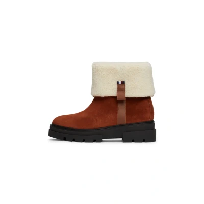 Bild av Tommy Hilfiger Rolldown Vinterstövlar, Storlek: 37, Cognac brown Mocka