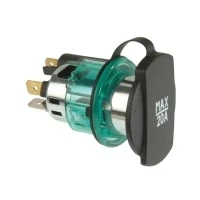 Bild av Power steckdosa Infälld montering, klämhylsa ProCar Steckdose 12/24 V 12 V, 24 20 A 6,3 mm flat plug