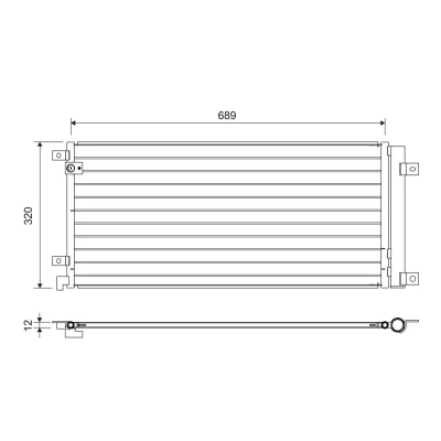 Bild av Kondensor, klimatanläggning, honda civic halvkombi x, sedan 80100TBCA01, 80100 TBC A01