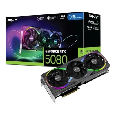 Bild av PNY GeForce RTX™ 5080 16GB ARGB OC Triple Fan Graphics Card DLSS 4