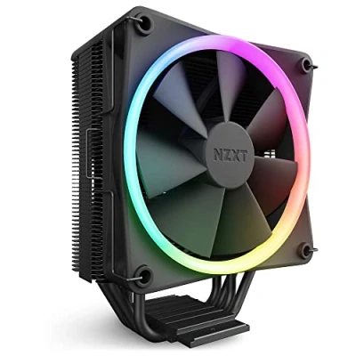 Bild av NZXT T120 RGB CPU Air Cooler RC TR120 B1 Liquid Tubi in rame conduttivo Cuscinetti fluidodinamici Compatibilità AMD e Intel Nero