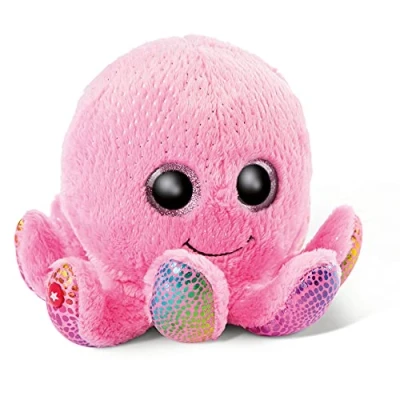 Bild av NICI Glubschis: Originalet Glubschis bläckfisk Poli 14 cm gosedjur med stora ögon fluffigt mjukisdjur glitterögon för älskare av