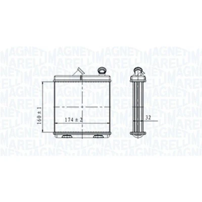 Bild av Värmeväxlare, kupévärmare MAGNETI MARELLI 350218465000