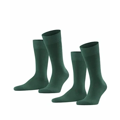 Bild av Falke Happy 2PACK Everyday Casual Strumpor, Storlek: 43 46, Hunter green