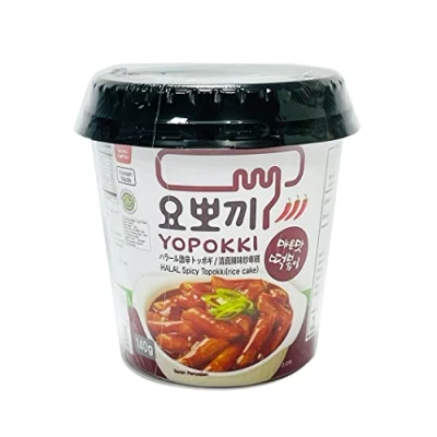 Bild av Yopokki Skarpa ristårta i mugg Spicy Rice Cake Cup 140 g vassa koreanska ristårtor OG ASIA