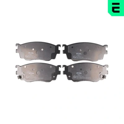 Bild av OPTIMAL BP 80012 Jeu de plaquettes frein Essieu avant avec indicateur d&#039;usure MAZDA: 323 F 6, Premacy, 626 V 5 portes