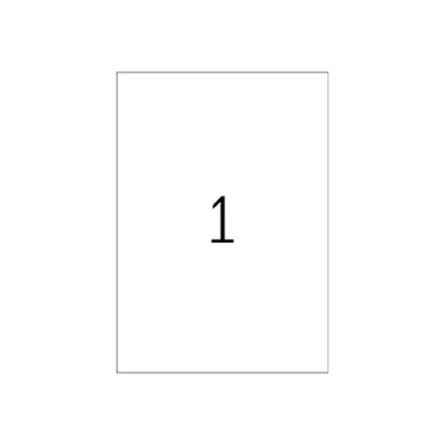 Bild av HERMA 8694 väderbeständiga filmetiketter A3 transparent (297 x 420 mm, 50 ark, polyesterfolie, glansig) självhäftande, utskrivbara, permanenta filmetiketter, klistermärken