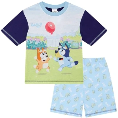 Bild av Bluey pojkar kort pyjamas, BLÅ, 3 4 Years