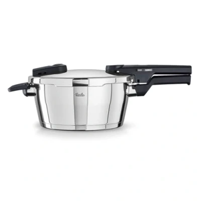 Bild av Fissler Vitaquick tryckkokare 3,5 l och 22 cm diameter, rostfritt stål, 2 matlagningsnivåer, tillverkad i Tyskland, induktion