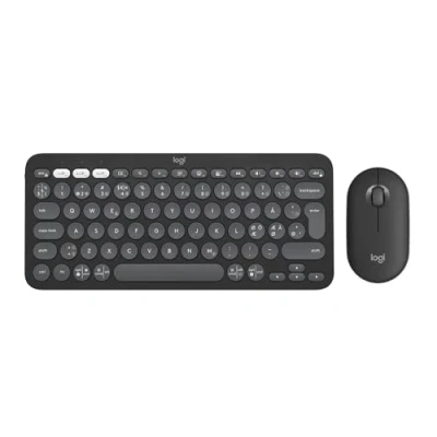 Bild av Logitech Pebble 2 Combo QWERTY Pan Nordic Layout, Tonal Graphite
