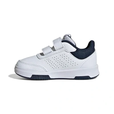 Bild av Adidas Tensaur Hook and Loop Shoes unisex barn Löparskor, Cloud white/Green/Collegiate Navy, 26.5 EU